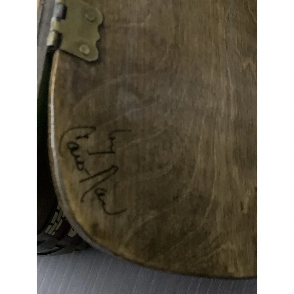 Caro Nan Signed Gypsy Purse/Basket North Carolina Hand Painted‎ Decoupage Lined